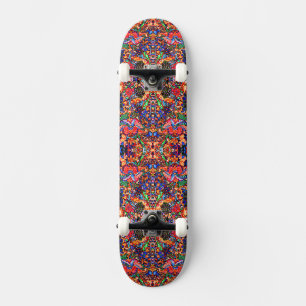Skate Padrão floral mágico fofo