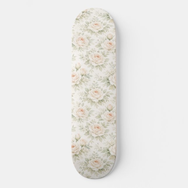 Skate Padrão Floral Nupcial (Frente)