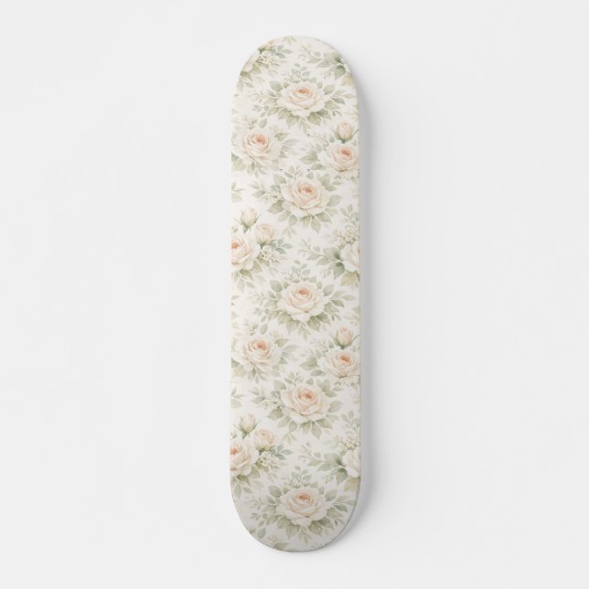 Skate Padrão Floral Nupcial (Frente)