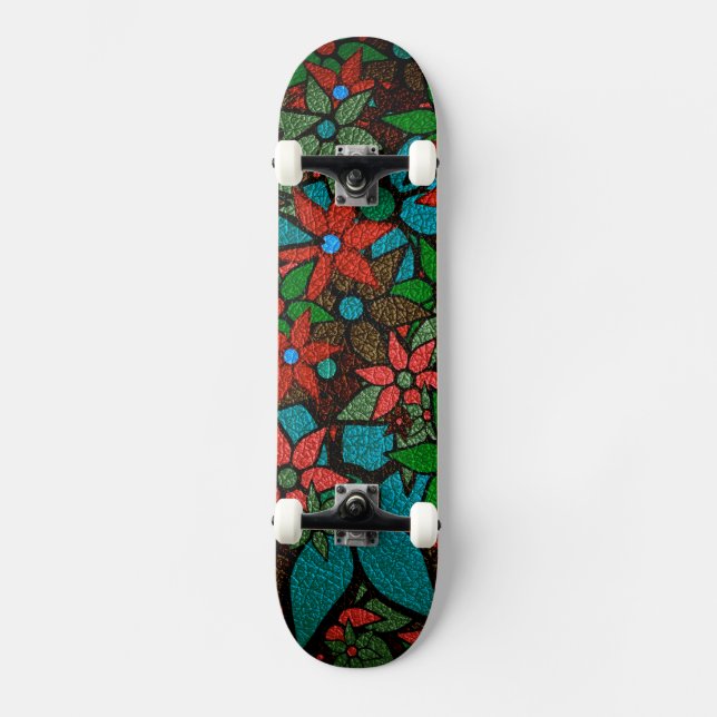 Skate Padrão Floral Trendy #6 (Frente)