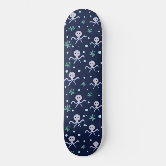 Skate Padrão Fofo de Polvo (Frente)