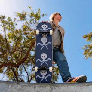 Skate Padrão Fofo de Polvo