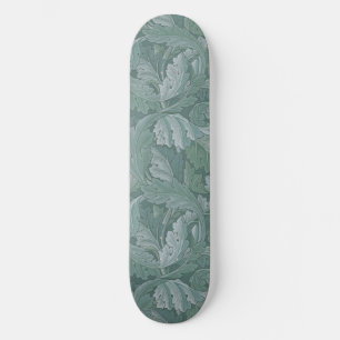 Skate Padrão Folha de Acanto Azul Teal de William Morris