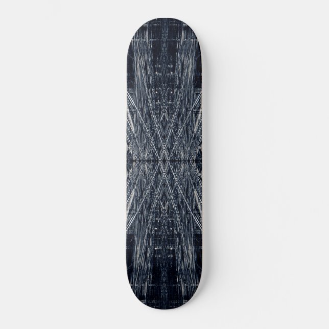 Skate padrão futurista abstrato (Frente)