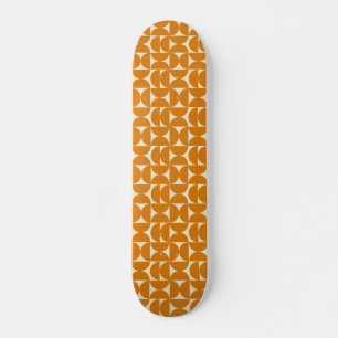 Skate Padrão Geométrico Colorido Amarelo