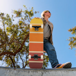 Skate Padrão Geométrico Vintage Retrô dos Anos 70