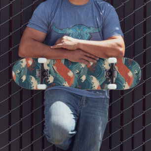 Skate Padrão Japonês da Grande Onda
