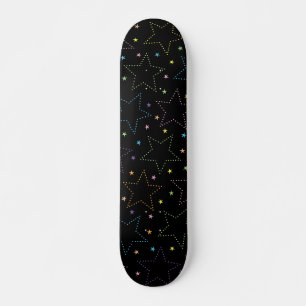 Skate Padrão mágico colorido do céu noturno estrelado