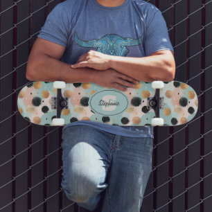 Skate Padrão moderno de Abstrato bruxismo e Bolinhas