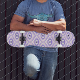 Skate Padrão ocular pastoso púrpura cor-de-rosa retrormo