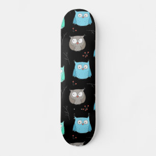 Skate Padrão Owls & Branches 