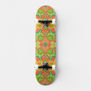 Skate Padrão paisley contínuo colorido fofo
