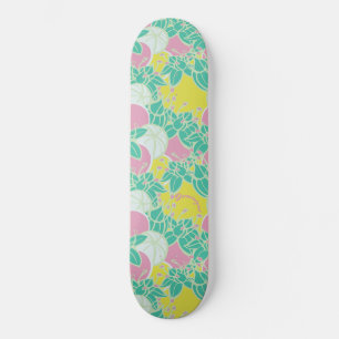 Skate Padrão Personalizado Neon Modern Bud & Flower