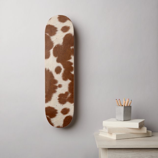 Skate Padrão Realista de Couro de Bezerro (Arte de parede)
