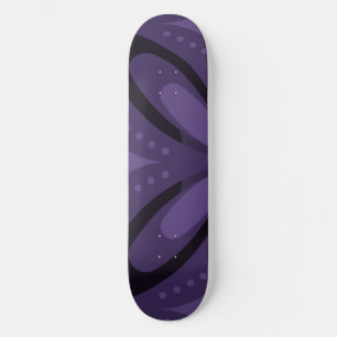 Skate Padrão Retro de Cor Roxa Escura