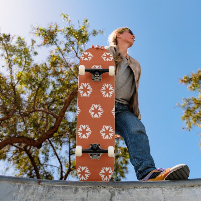 Skate Padrão Retro Starburst Decoração Boho (Ao ar livre 1)