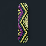 Skate Padrão Tribal Amarelo Roxo Moderno<br><div class="desc">Esta design de na moda apresenta um padrão tribal num roxo moderno e amarelo mole. #tribal #moderno #chic #na moda #padrão #giro #feminino #étnico #púrpura #elegante #trendência #legal #skateboard #skateboard #skateboarder #esportes #esportes #sequipts #gifts #giftsforher</div>