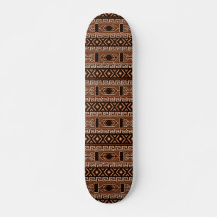 Skate Padrão Tribal Brown