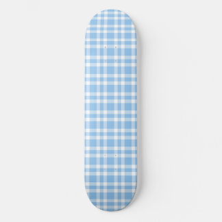 Skate Padrão Xadrez Azul Branco