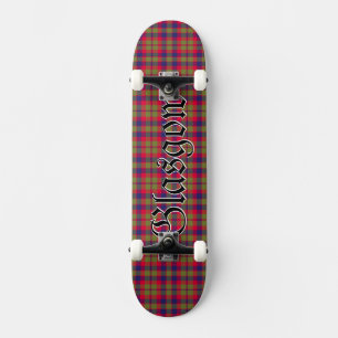 Skate Padrão Xadrez Tartã da Cidade de Glasgow