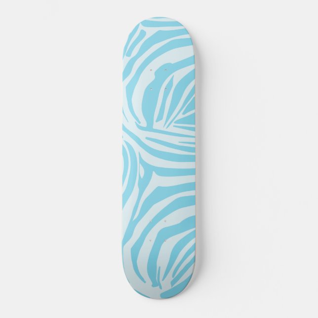 Skate Padrão Zebra Azul (Frente)