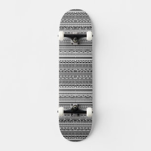 Skate Padrões aztecas preto e branco fofos design