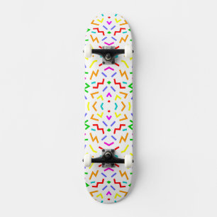 Skate Padrões de linhas coloridas fofas