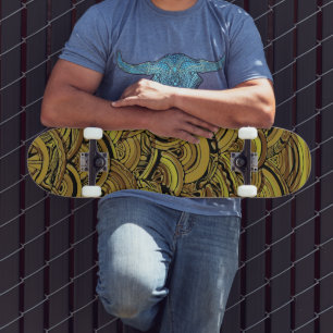 Skate Padrões De Mão E Digitalmente Pintados Artigo 15º