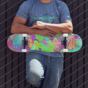 Skate Padrões De Mão E Digitalmente Pintados Artigo 41º