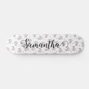 Skate Padrões de Natal de inverno para gatos bonitos