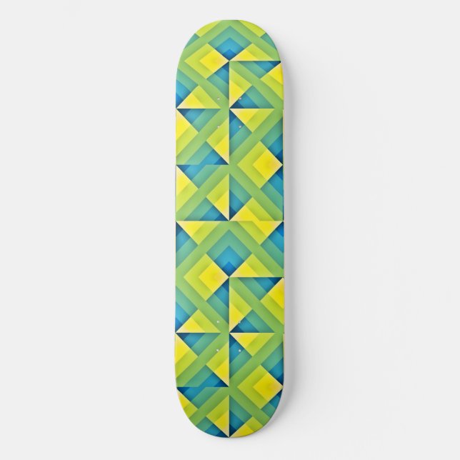 Skate Padrões Geo 1 Painéis (Frente)