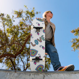Skate Padrões Modernos do Coração de Amor