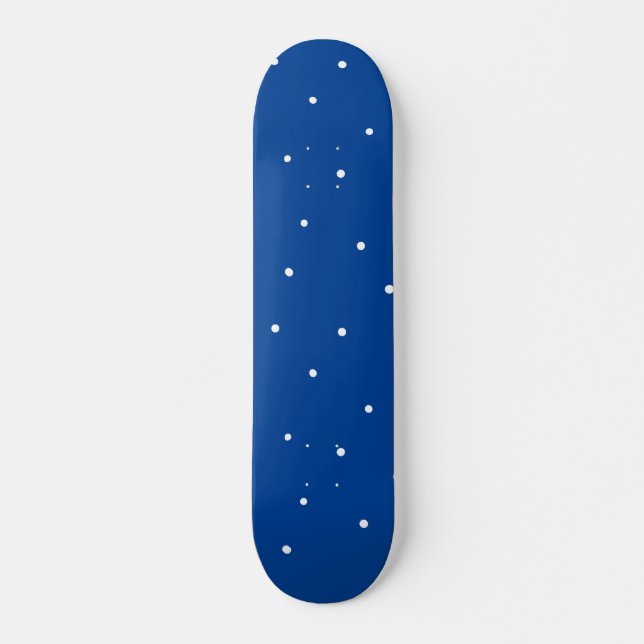 Skate Painéis brancos de fundo azul (Frente)