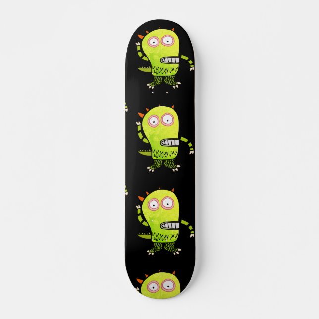 Skate Painéis de ALIENÍGENA FUNNY MONSTER (Frente)