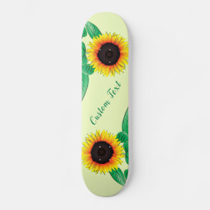 Skate Painéis de Cores Personalizados com Girassóis