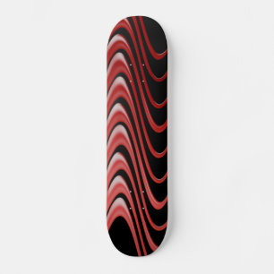 Skate Painéis de ondas vermelhas