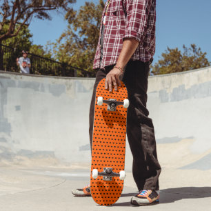 Skate Painéis Laranja E Preto