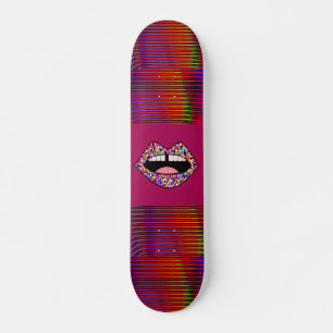 SKATE PAINEL DE ESCALA DE GAROTAS DE DENTE PARA GAROTAS