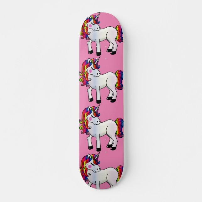 SKATE PAINEL DE ESQUARTOS UNICORN PINK (Frente)