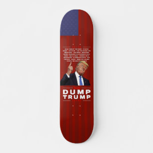 Skate Painel de Ilustração Dump Trump 2020