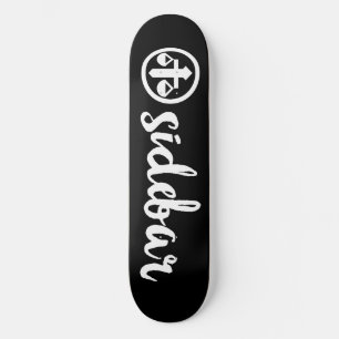 Skate Painel de Logotipo da Barra Lateral Oficial