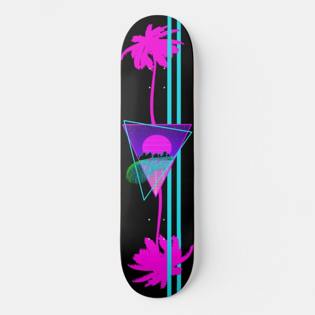 Skate Painel de navegação da Vaporwave retroativa (Frente)
