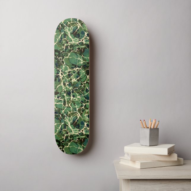 Skate Painel de navegação em papel verde (Arte de parede)
