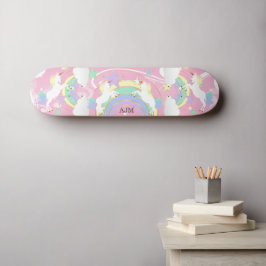 Skate Painel de navegação personalizado do Rainbow Pink