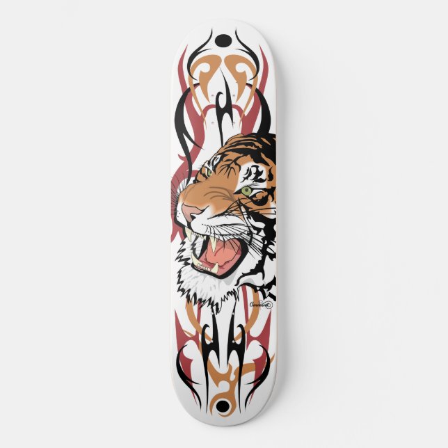 Skate Painel de navegação Tribal Tiger Pro - 2 (Frente)