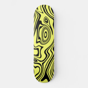 Skate Painel de ondas amarelas pretas ou escolha cores