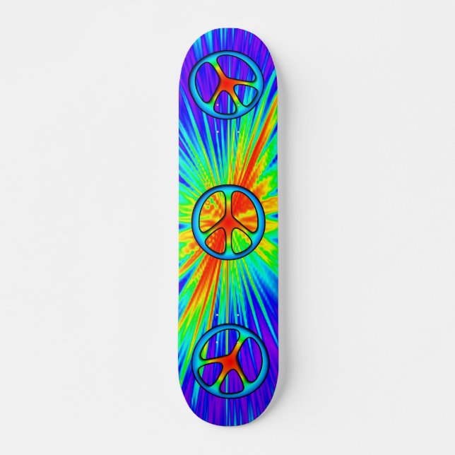 Skate Painel de Sinalização de Paz de Estilo 60s (Frente)