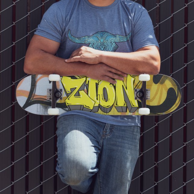 Skate Painel Personalizado Personalizado do Grafite Zion (Ao ar livre 3)