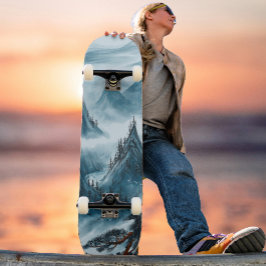 Skate Paisagem Azul ondulada