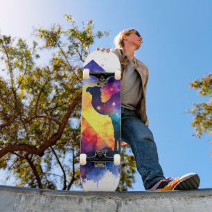 Skate Paisagem Cósmica Starry Night Egípcio Camel